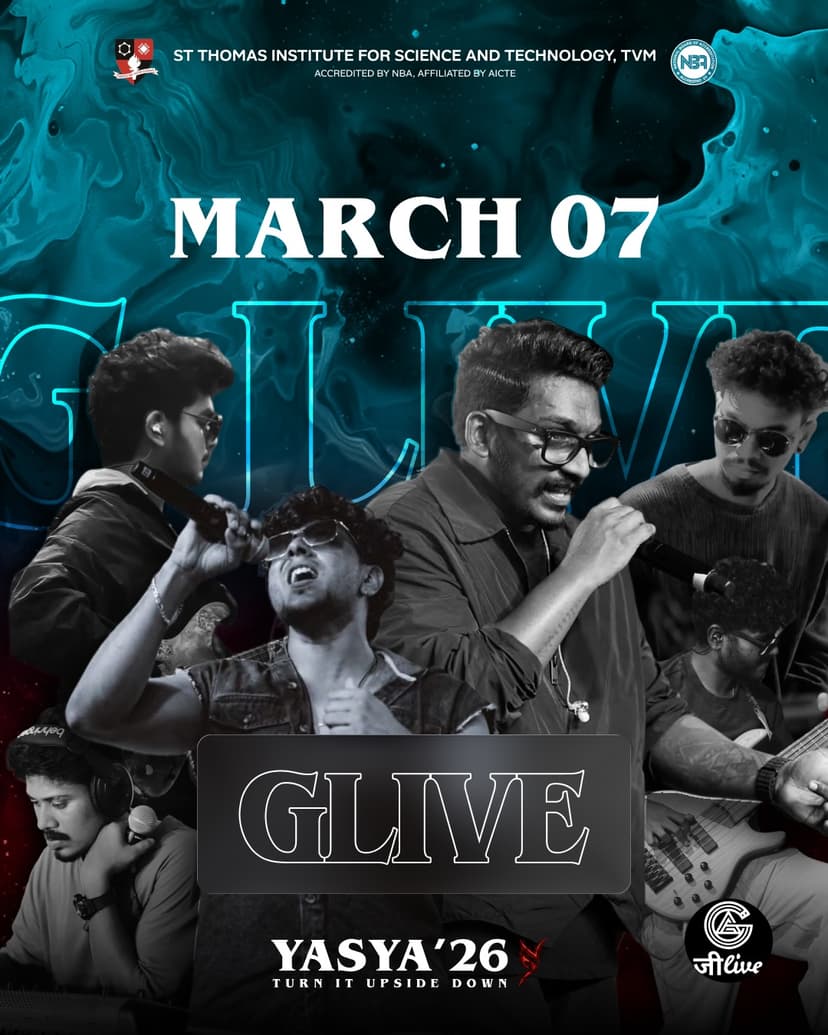 G LIve ft. Eagle Gaming | YASYA 26 - Music in Trivandrum