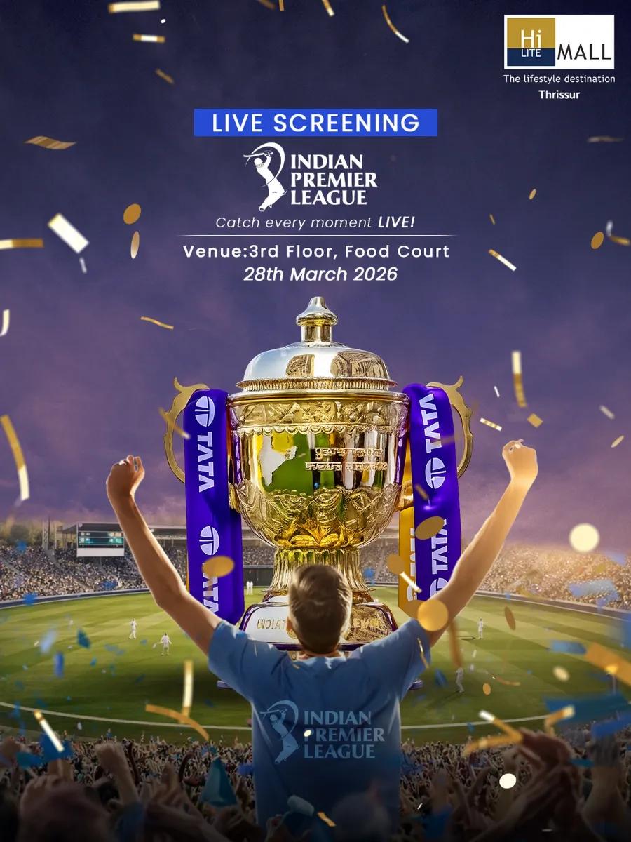 RCB vs SRH - IPL 2026 - Live Screening - Sports in Thrissur