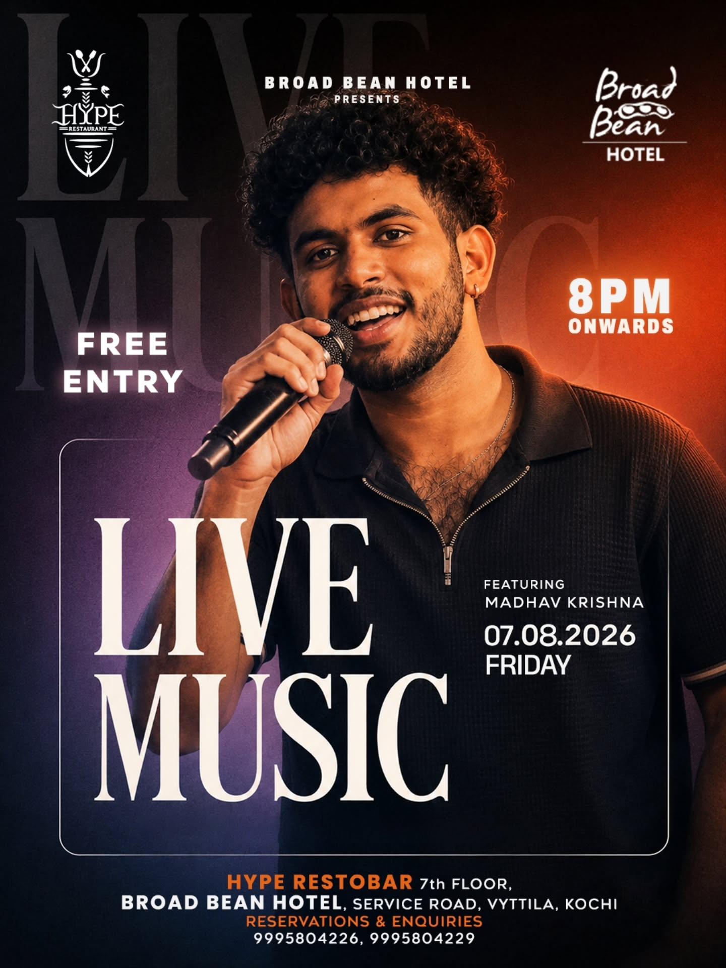 Live Music ft. Madhav Krishna - Music in Kochi