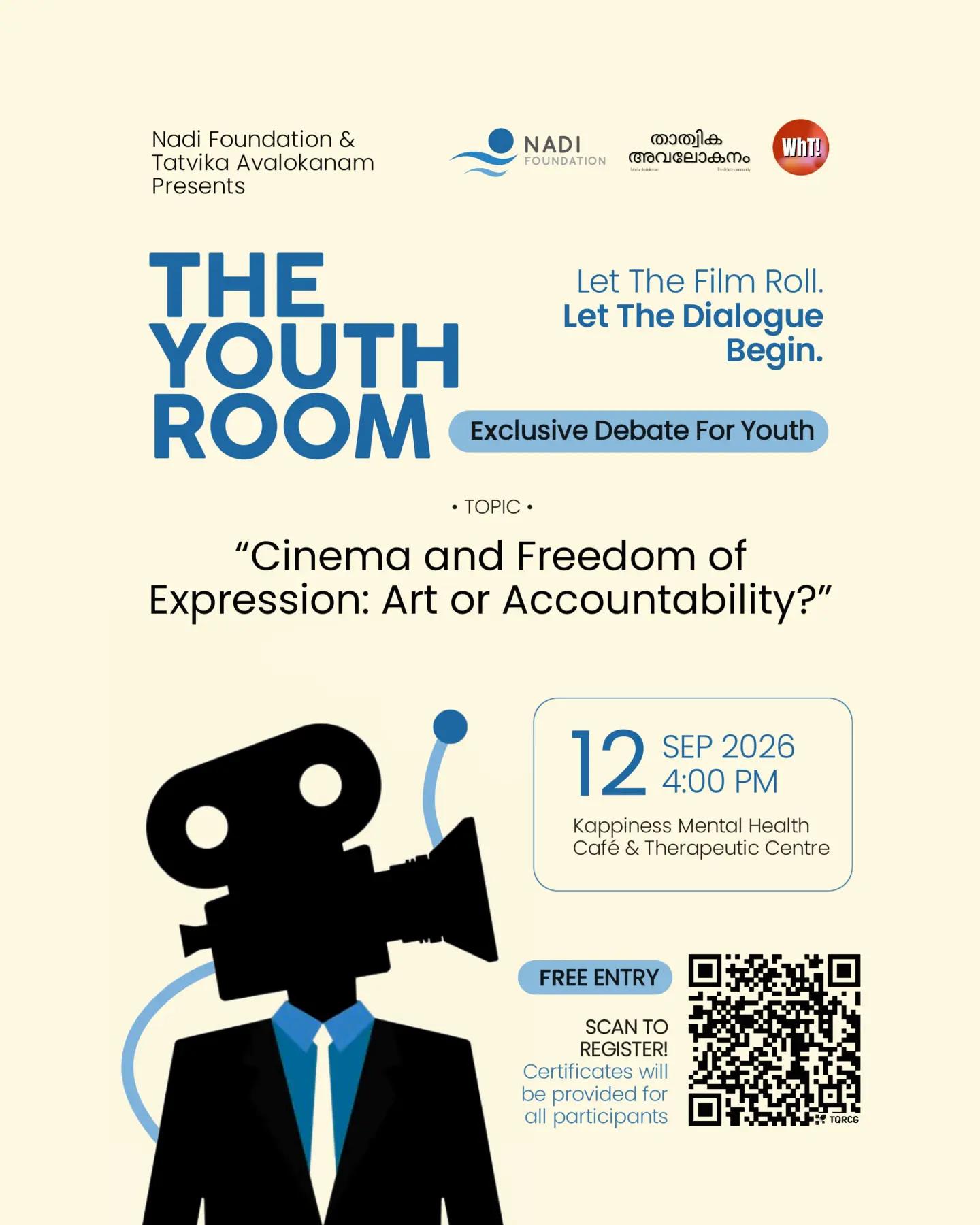 THE YOUTH ROOM | EXCLUSIVE DEBATE FOR YOUTH - Literature in Trivandrum