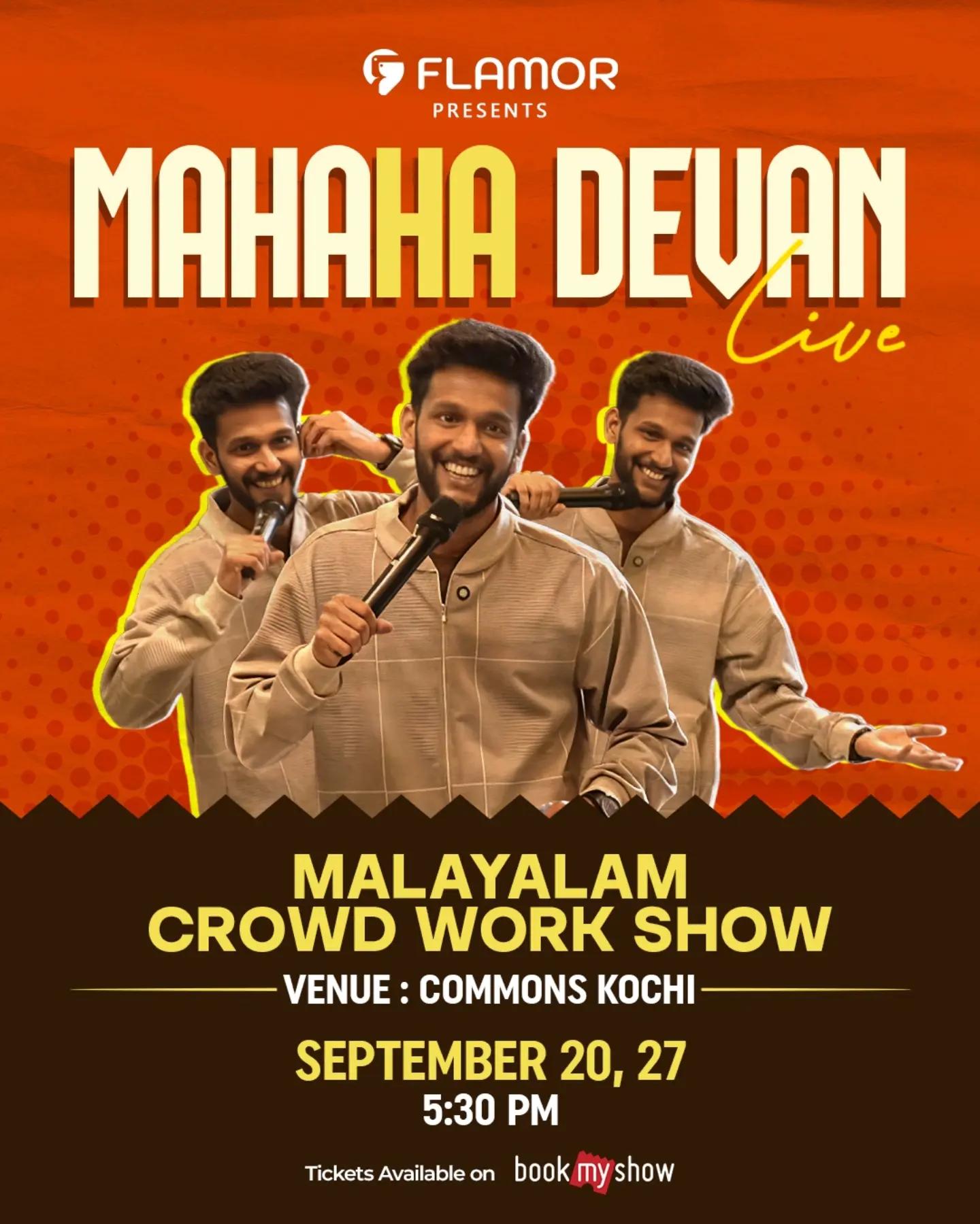 MaHAHAdevan Live - Comedy in Kochi
