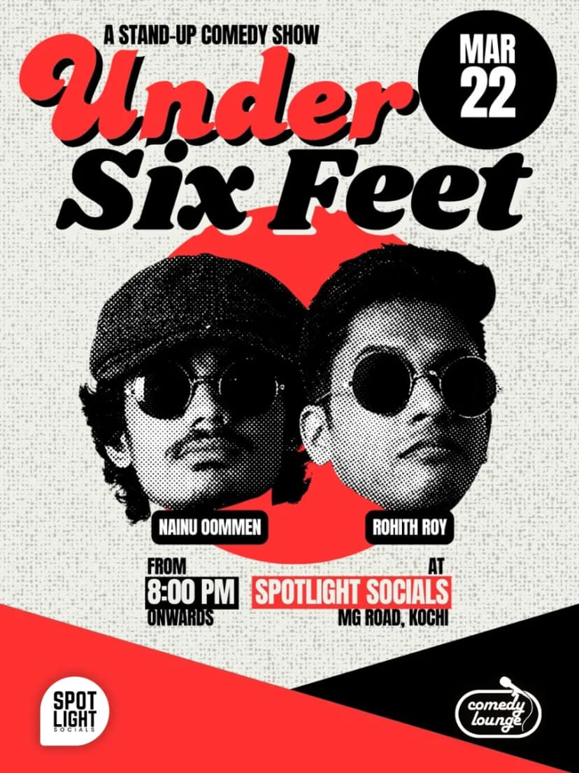 Under Six Feet - A Stand-up Comedy Show | Nainu Oommen & Rohith Roy - Comedy in Kochi