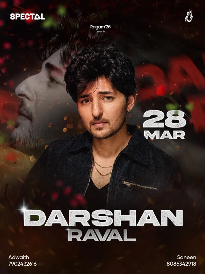 Darshan Raval at Ragam '26 - Music in Calicut