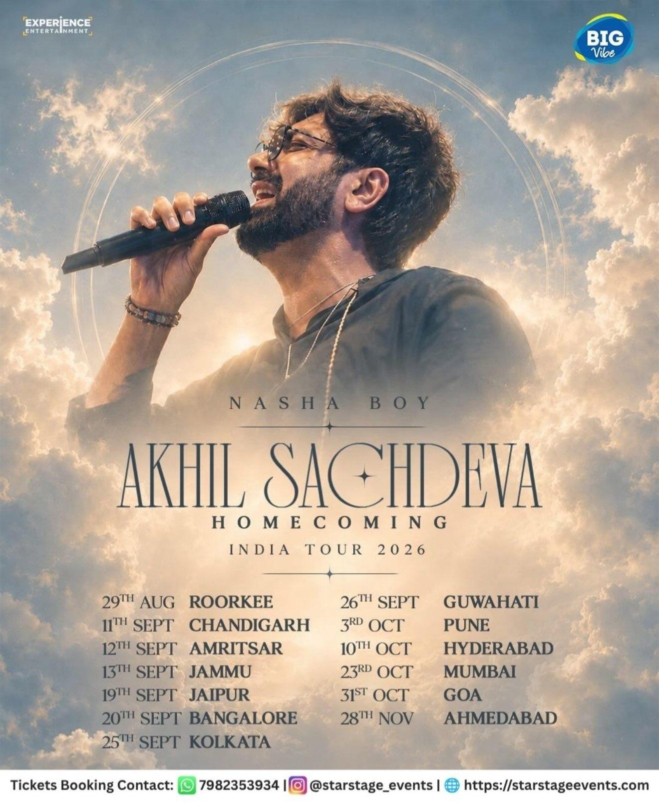 Akhil Sachdeva - Homecoming India Tour | Hyderabad - Music in Hyderabad