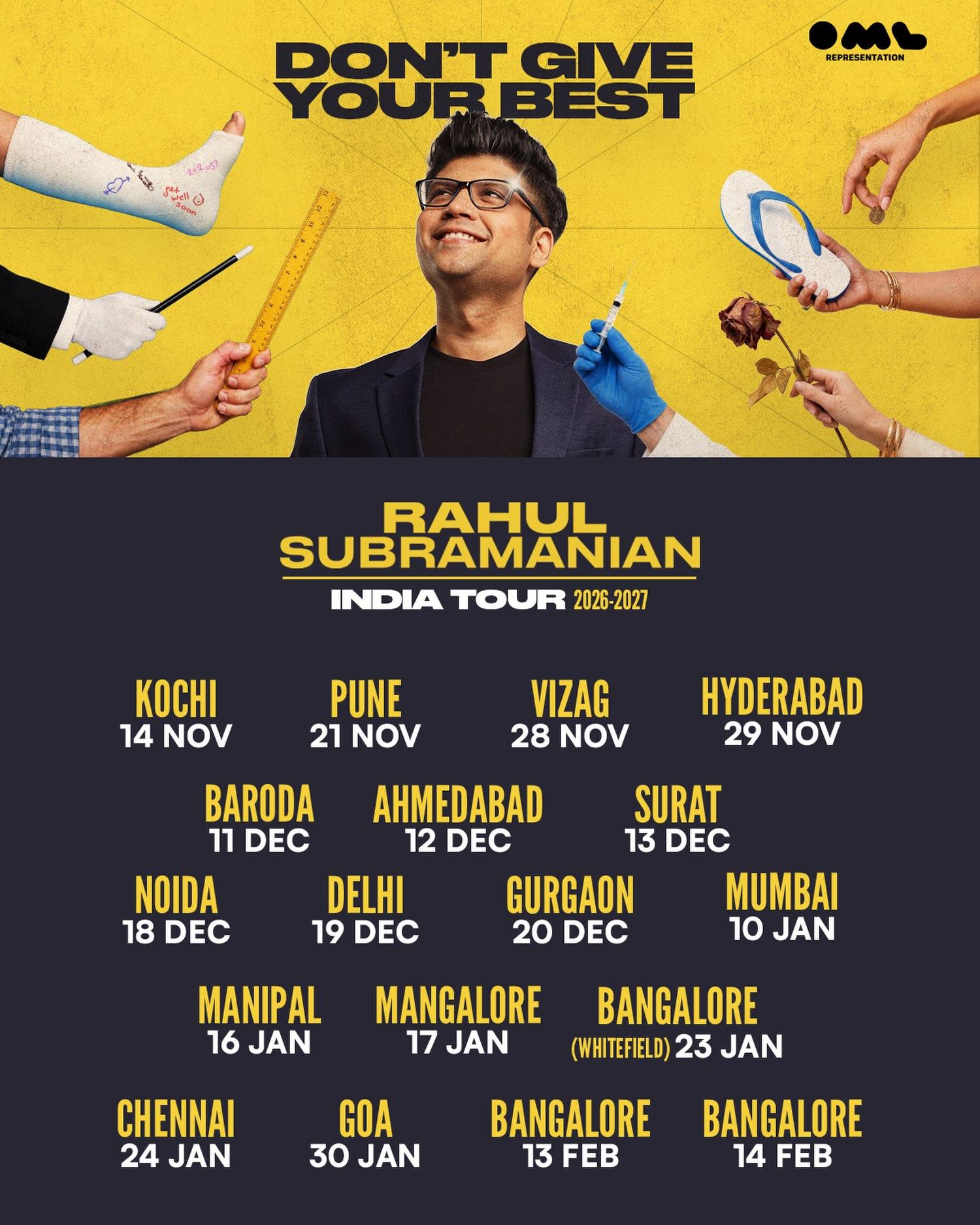 Don't Give Your Best by Rahul Subramanian | Surat - Comedy in Surat