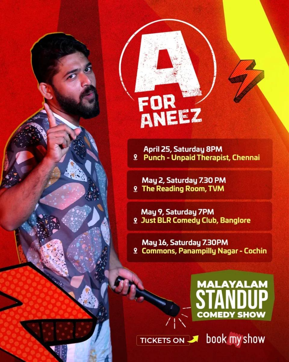 A for Aneez - an Adult Stand-up Comedy Show - Comedy in Kochi