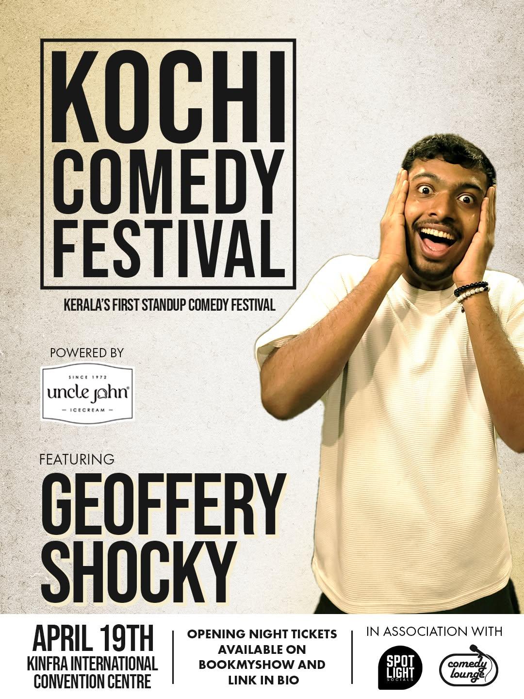 Geoffery Shockey Stand-up Comedy Show at Kochi Comedy Festival - Comedy in Kochi