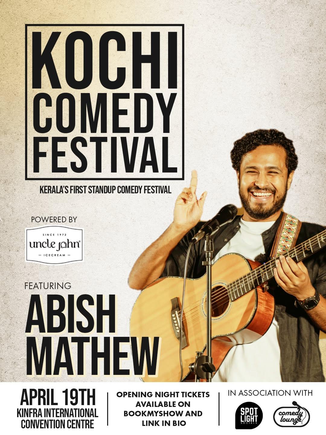 Abish Mathew Stand-up Comedy Show at Kochi Comedy Festival - Comedy in Kochi