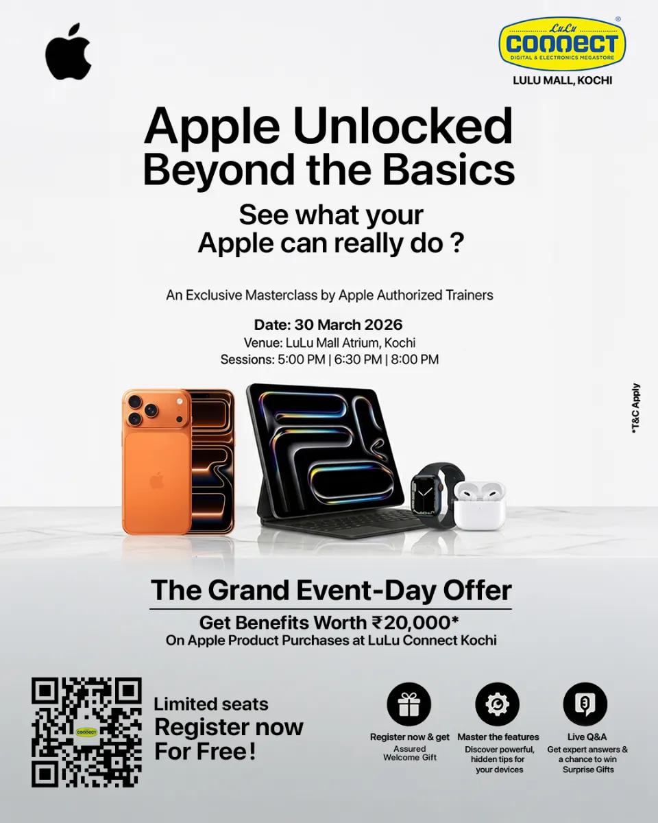 Apple Unlocked: Beyond the Basics - An Exclusive Masterclass by Apple Authorized Trainers - Tech in Kochi