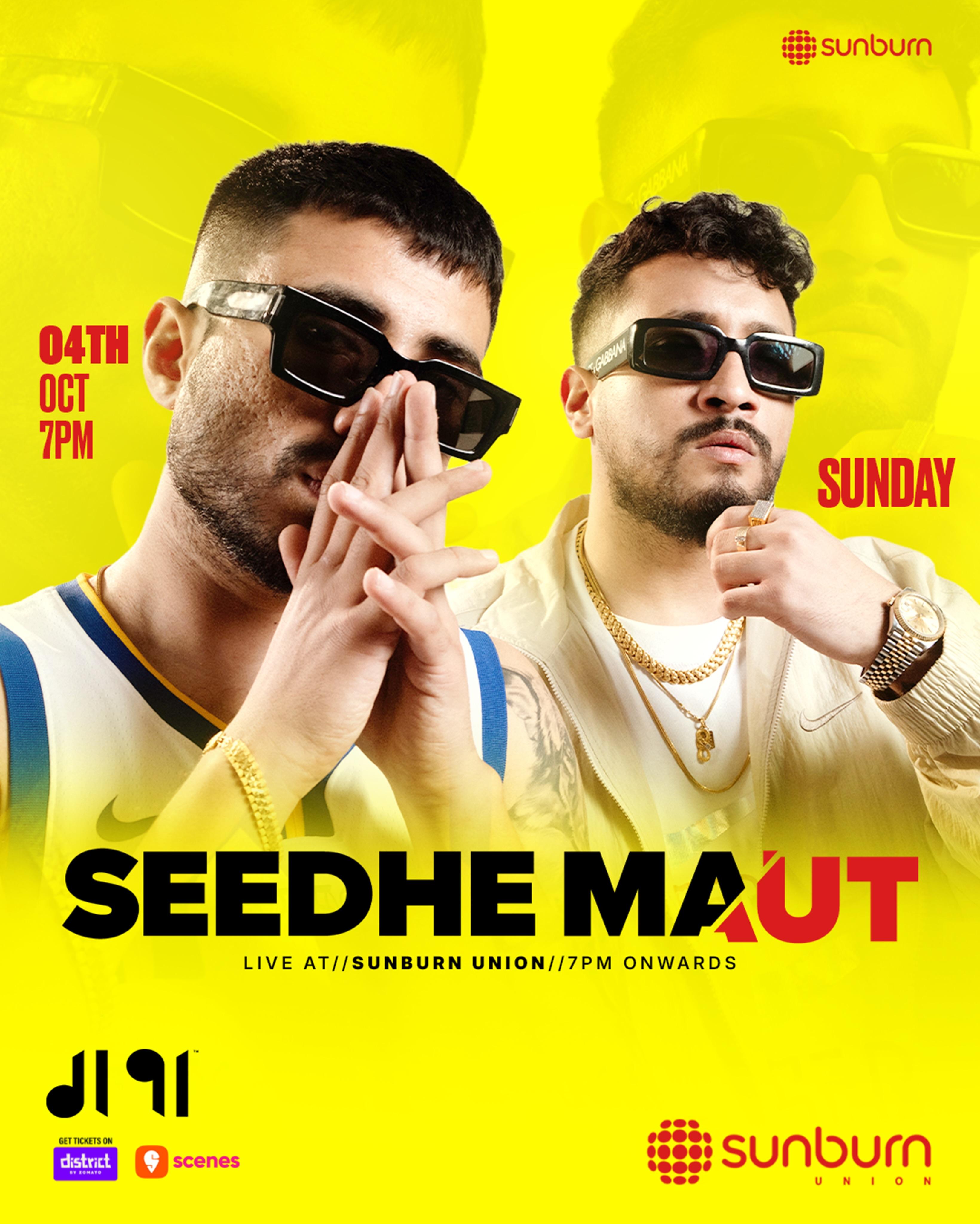 Seedhe Maut Live at Sunburn Union - Music in Bangalore