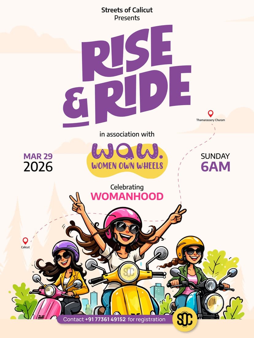 Rise & Ride in Association with Women Own Wheels (WOW) - Community in Calicut
