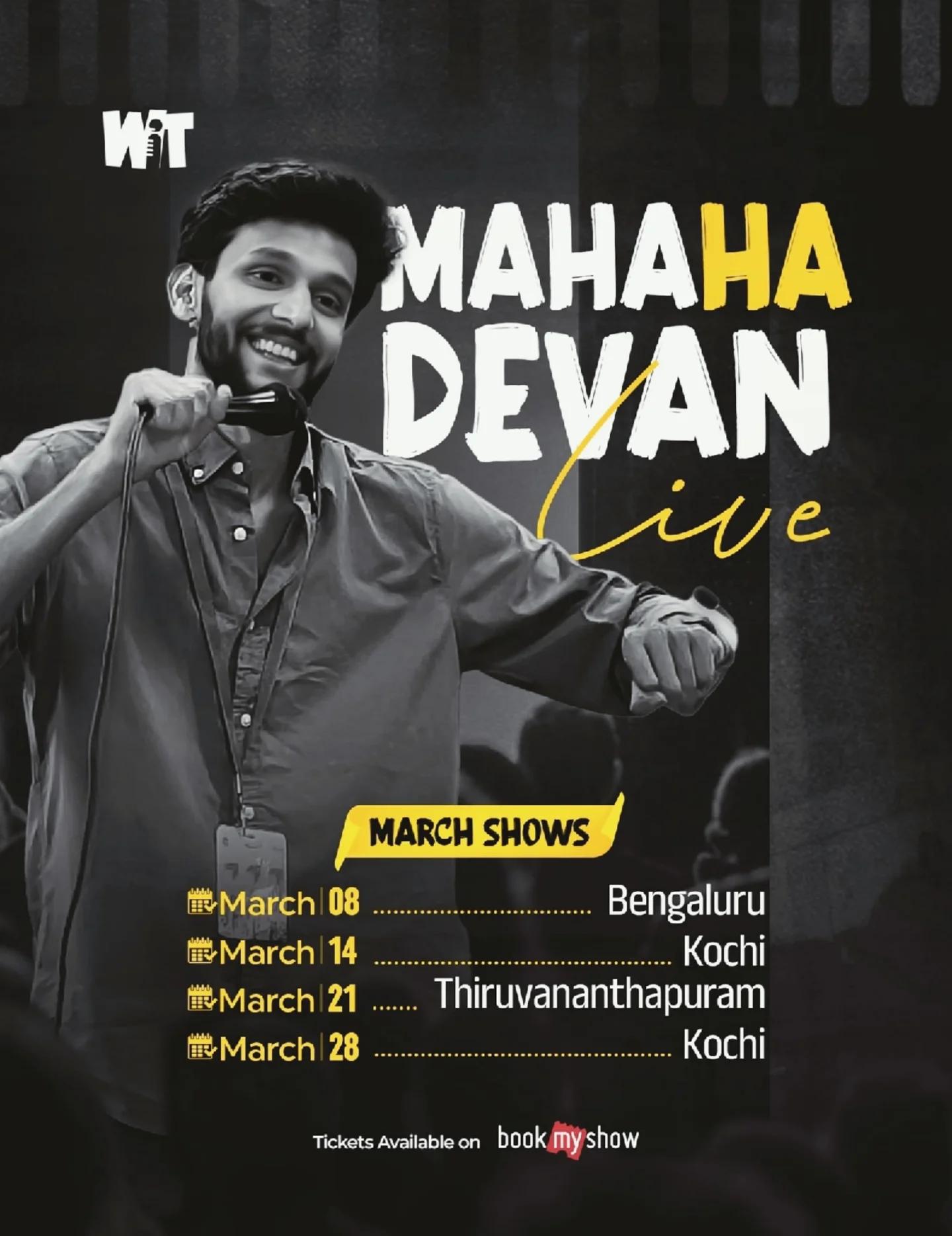 MAHAHADEVAN Live! A Malayalam Crowd Work Show - Comedy in Kochi