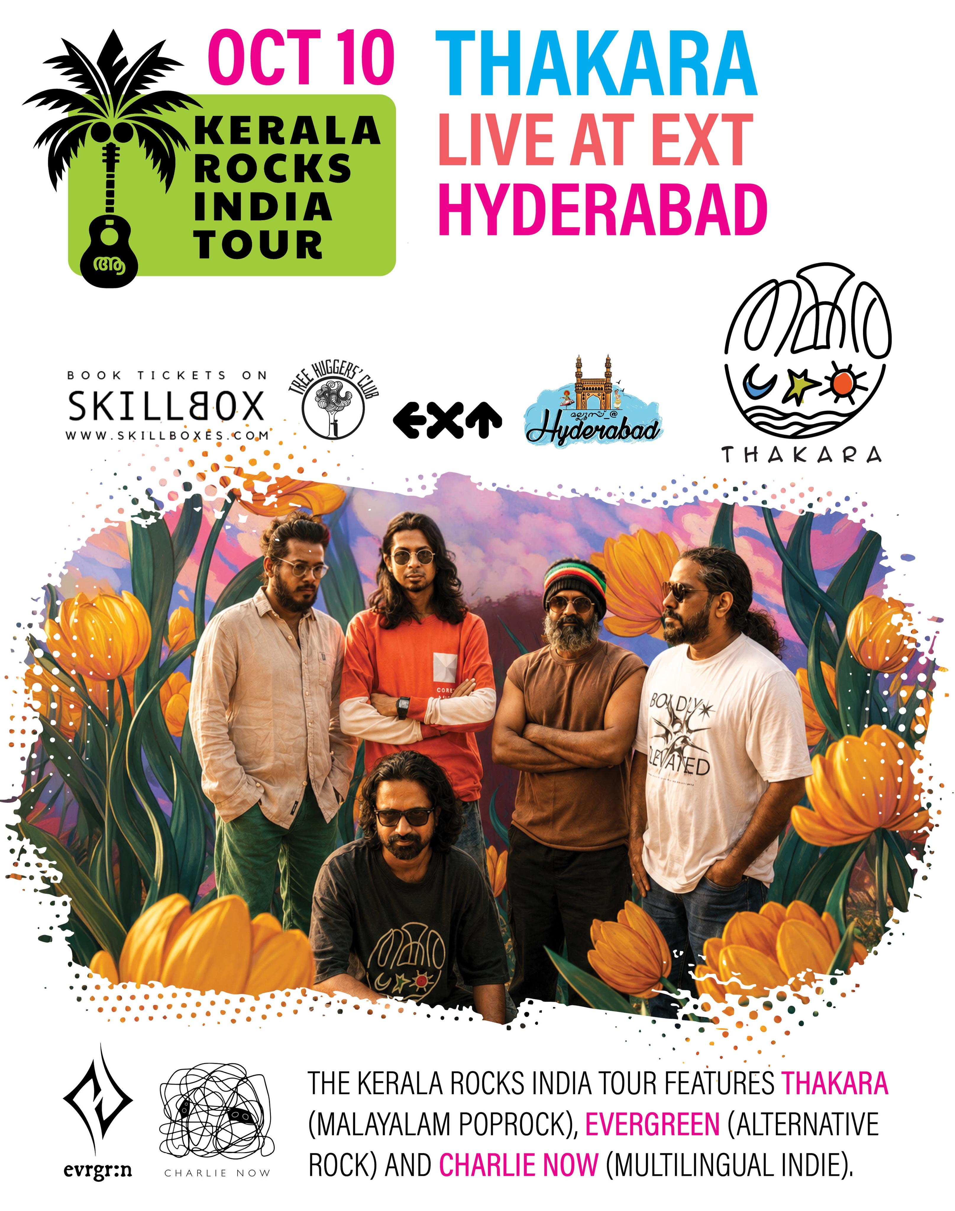Kerala Rocks India ft. Thakara, Evergreen & Charlie Now | Hyderabad - Music in Hyderabad