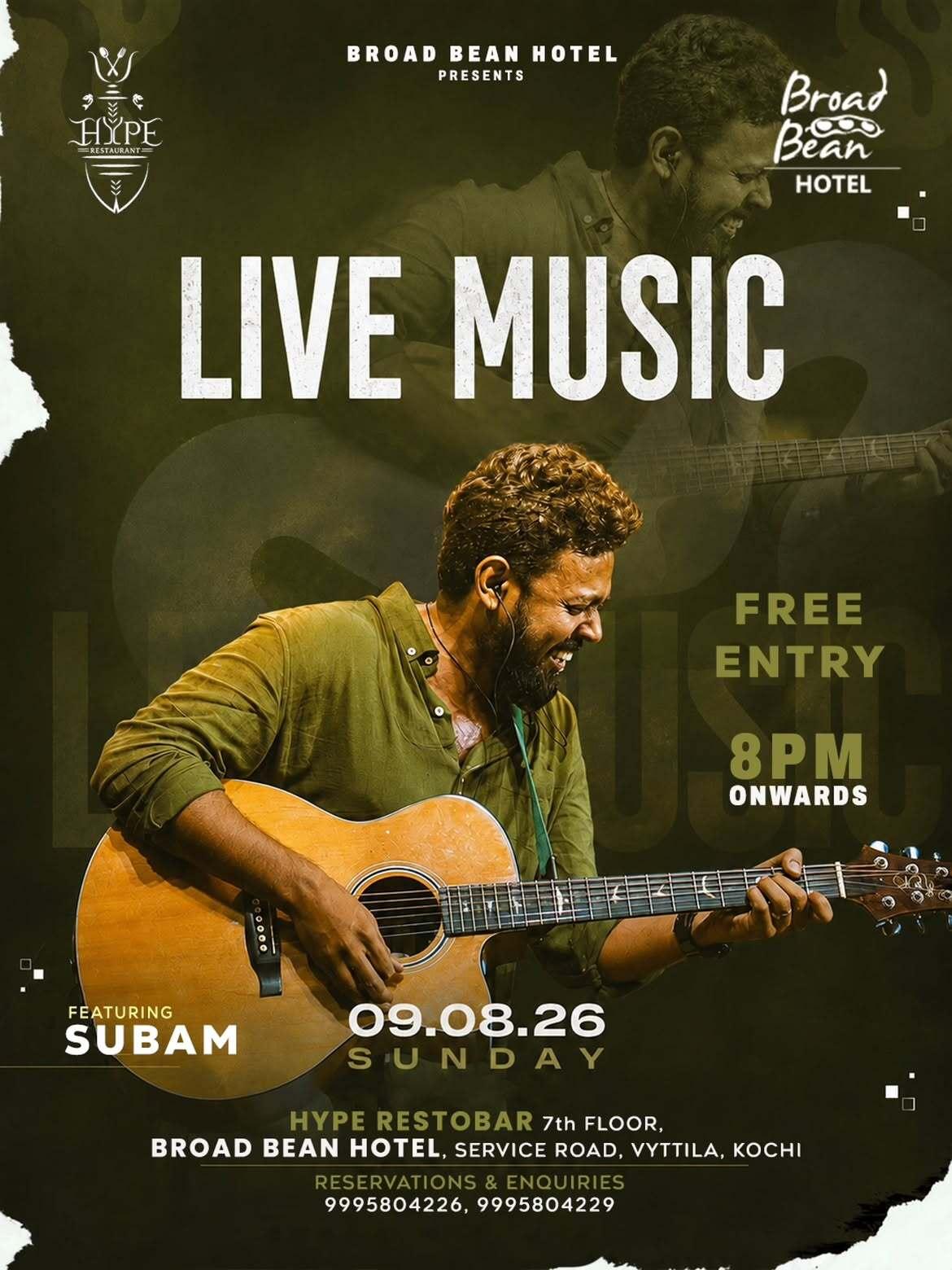 Live Music ft. Subam - Music in Kochi