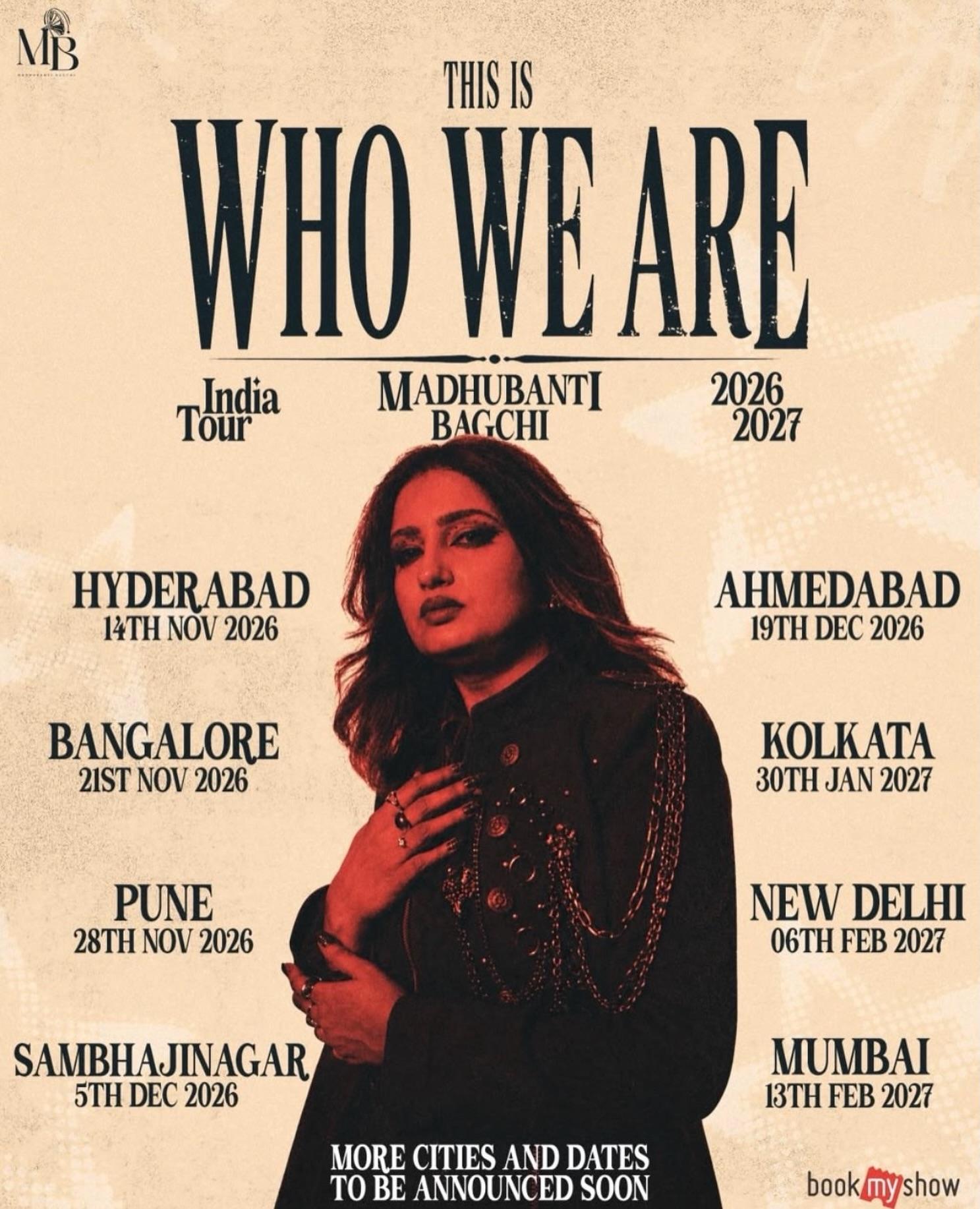 Madhubanti Bagchi India Tour 2026 - Pune