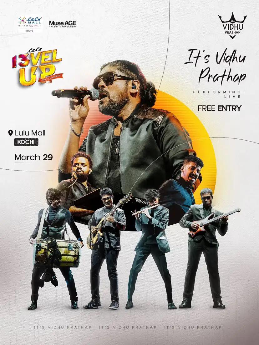 Vidhu Prathap Live at Lulu Mall Kochi - Music in Kochi