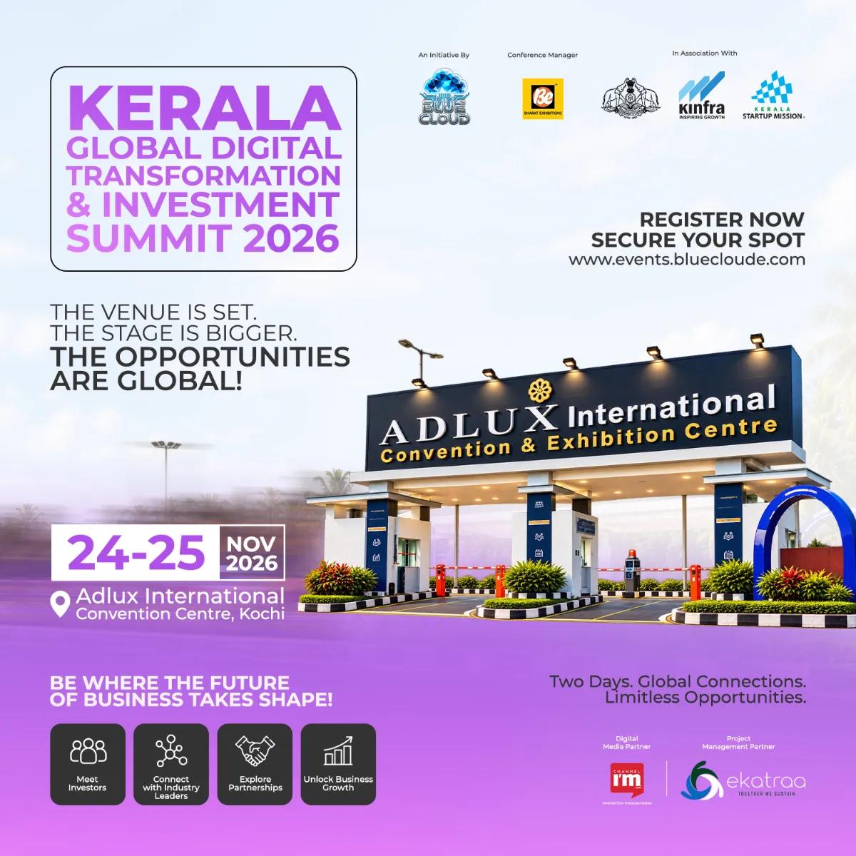Kerala Global Digital Transformation & Investment Summit (KGDTIS) 2026 - Summit in Kochi