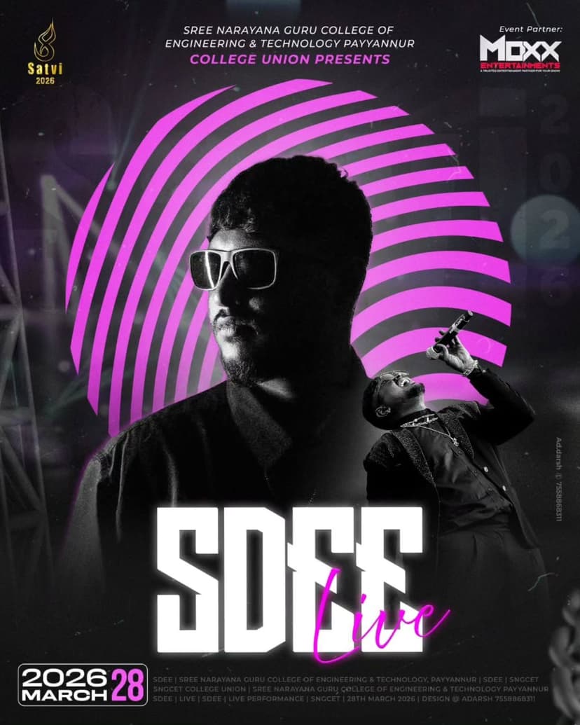 SDEE Live Performance at Satvi 2026 - Music in Kannur