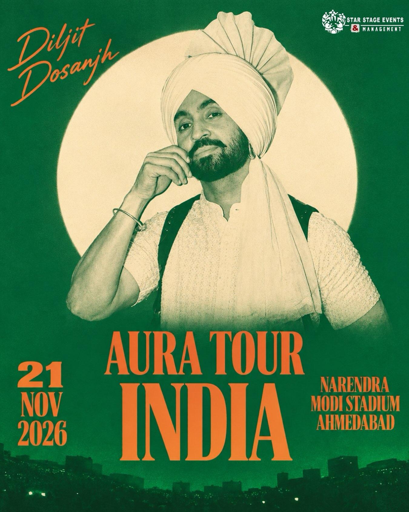 Diljit Dosanjh - AURA TOUR - INDIA 2026