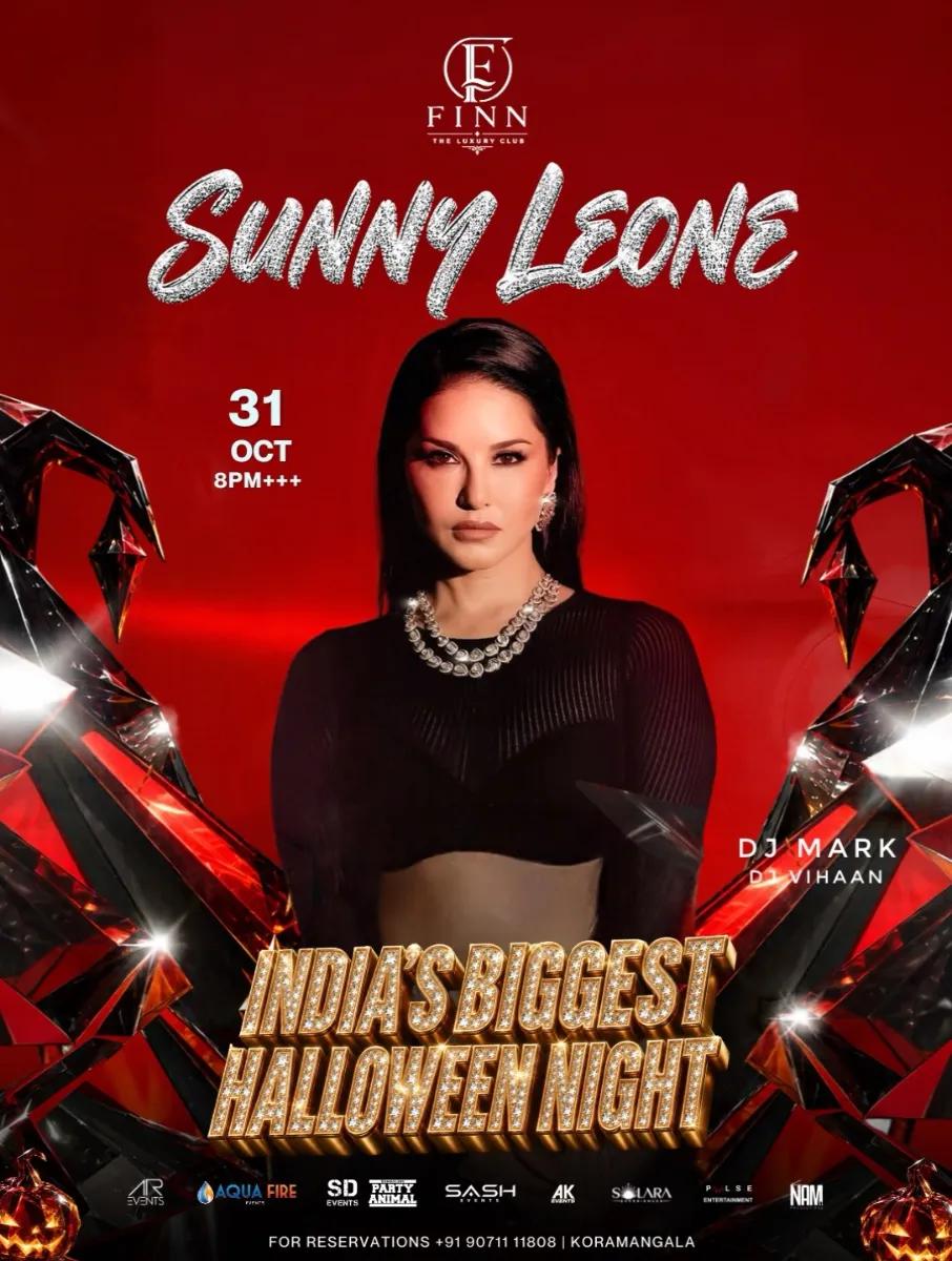Sunny Leone Live | Halloween Party - Finn Club