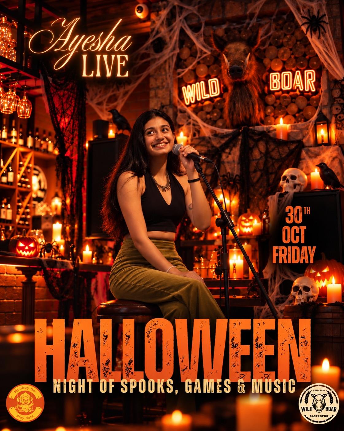 Halloween Night at WildBoar ft. Ayesha - Music in Kochi
