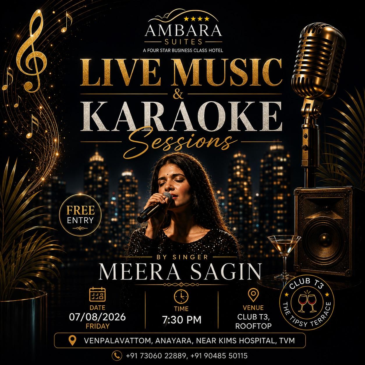 Live Music & Karaoke Sessions by Meera Sagin