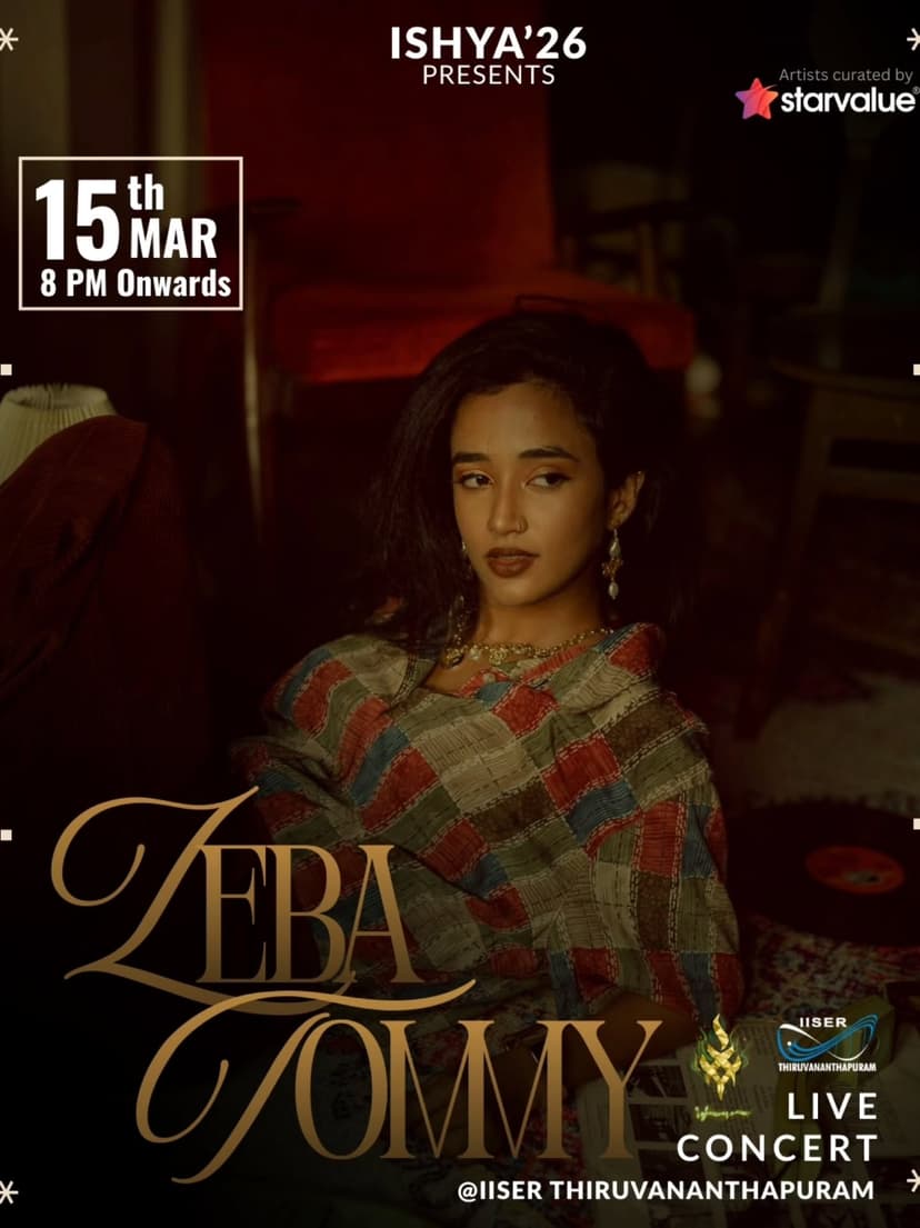 Zeba Tommy Live Concert - Music in Trivandrum