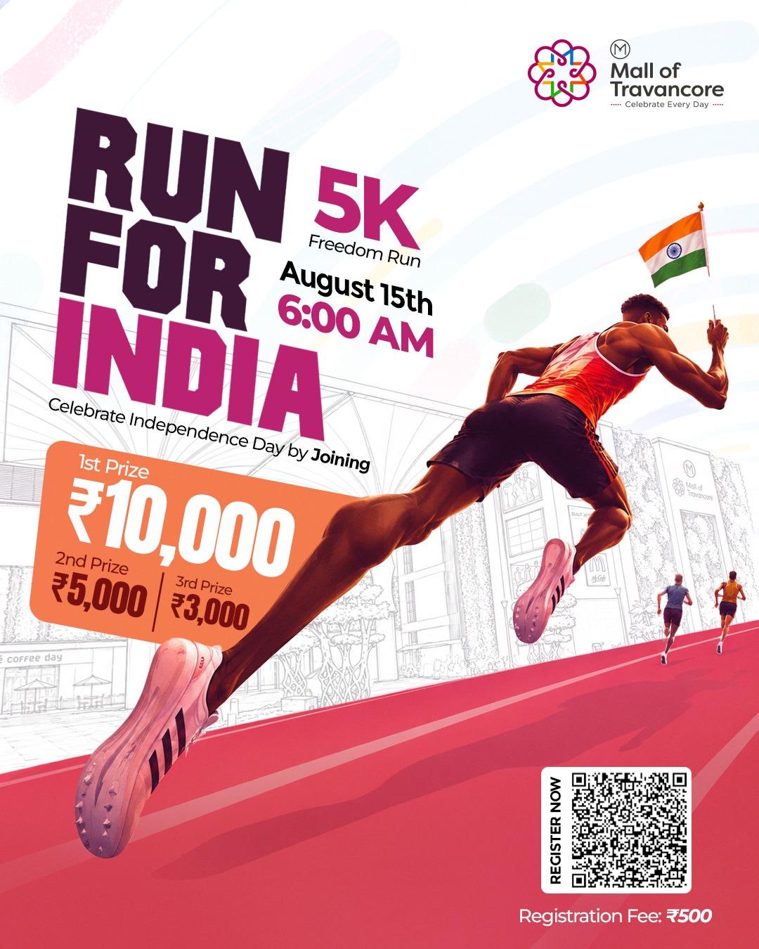 Run For India 5K Freedom Run - Sports in Trivandrum