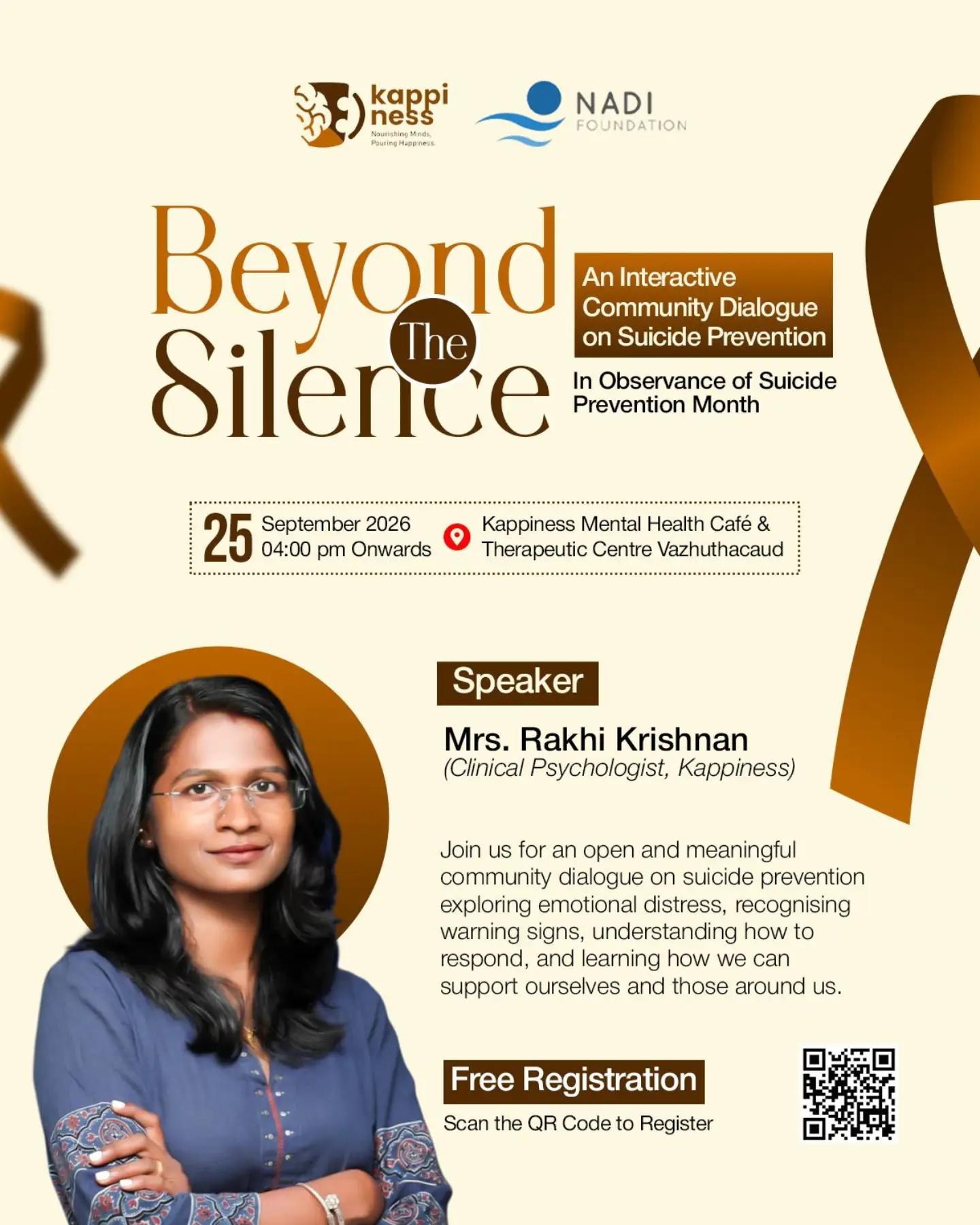 Beyond the Silence | An Interactive Community Dialogue on Suicide Prevention - Community in Trivandrum