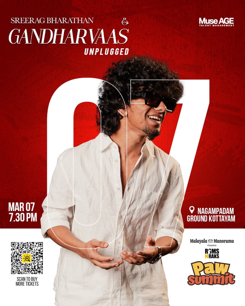 Sreerag Bharathan & Gandhavaas Band Unplugged - Paw Summit 2026 - Music in Kottayam