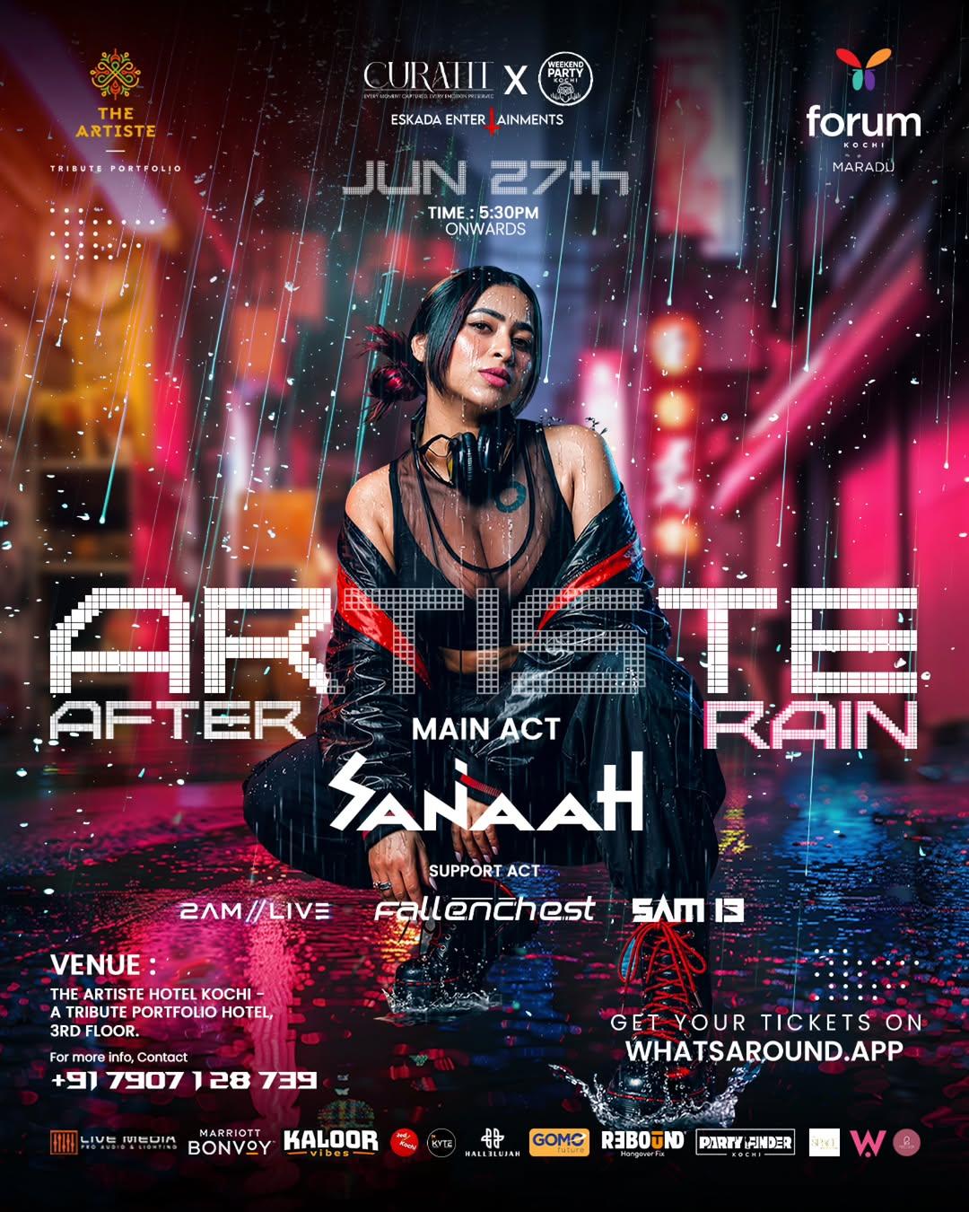ARTISTE AFTER RAIN ft. DJ Sanaah - Music in Kochi