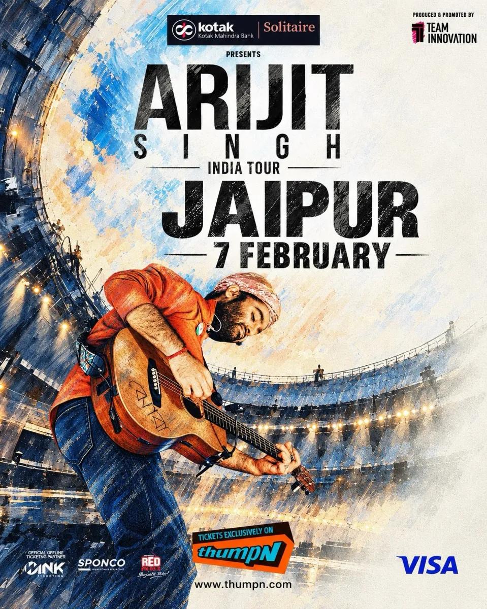 Arijit Singh India Tour 2027 | Jaipur - Music in Jaipur