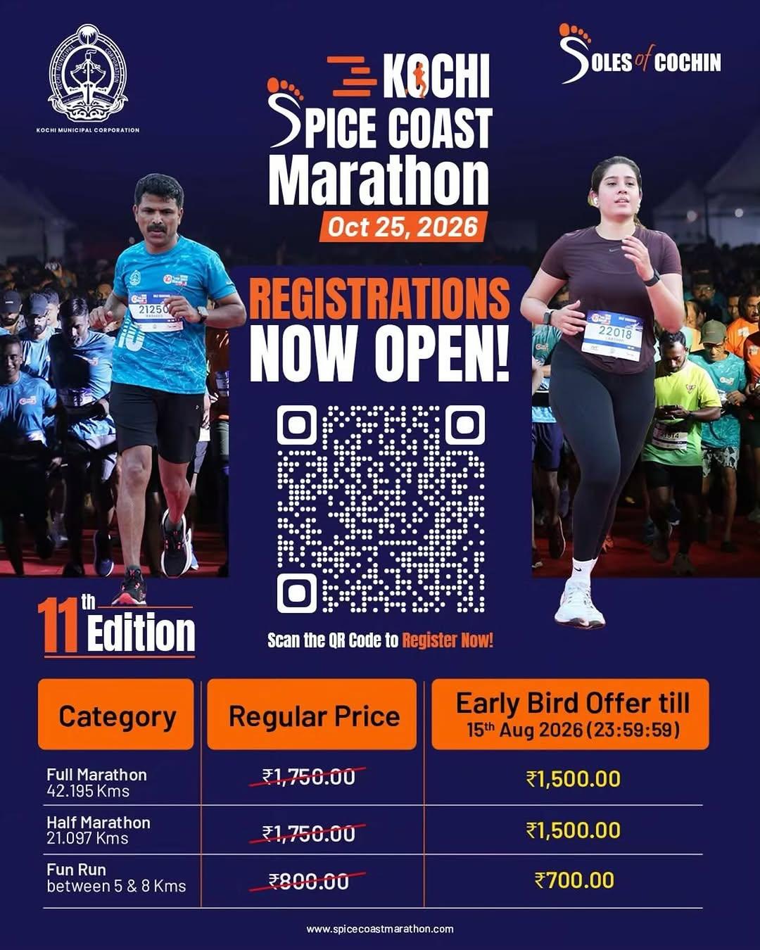 Kochi Spice Coast Marathon 2026