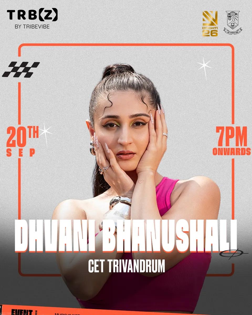 Dhvani Bhanushali Live at CET Trivandrum