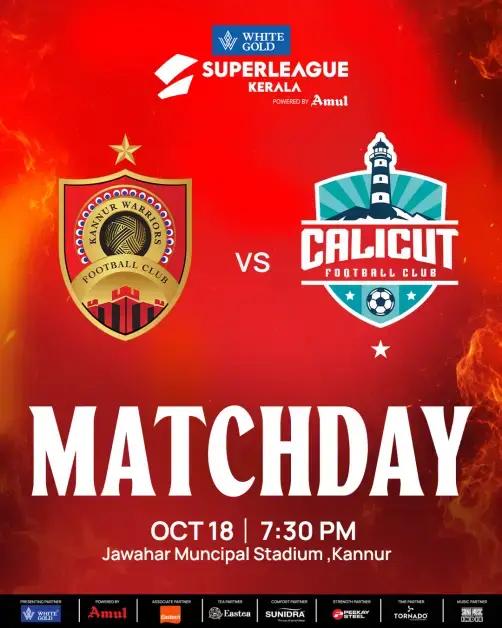 Kannur Warriors FC vs Calicut FC | Super League Kerala - Sports in Kannur