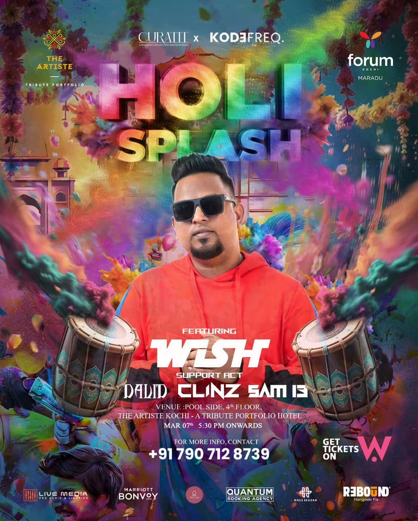 HOLI SPLASH 2026 ft. WISH - Music in Kochi