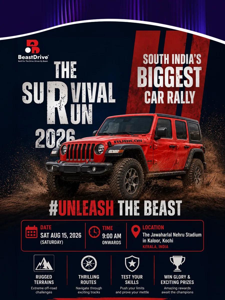 BeastDrive - The Survival Run 2026 - Sports in Kochi