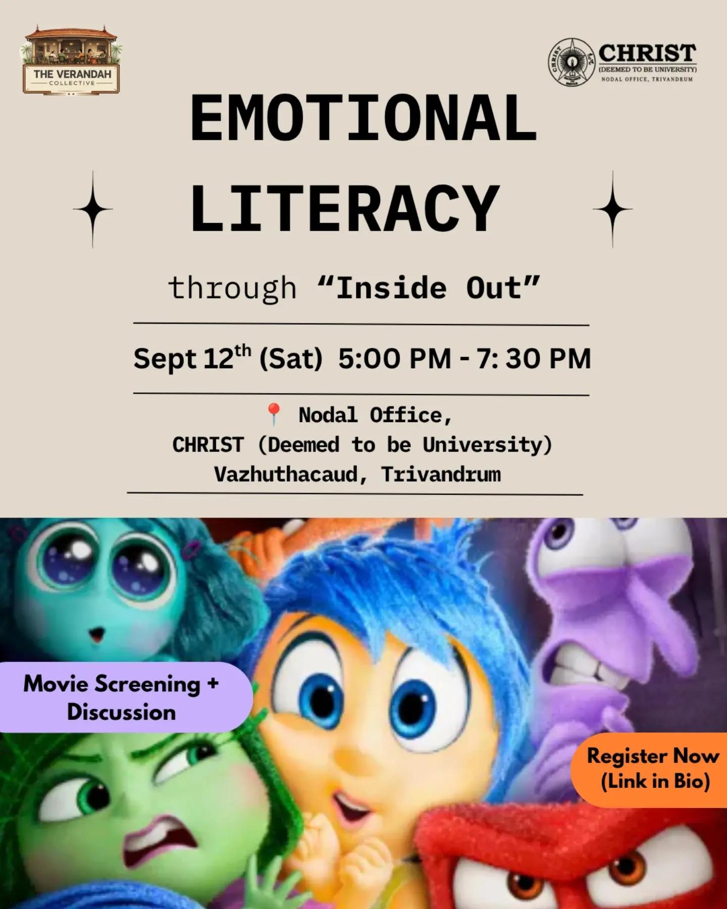 Movie Screening and Discussion: Inside Out - Film in Trivandrum